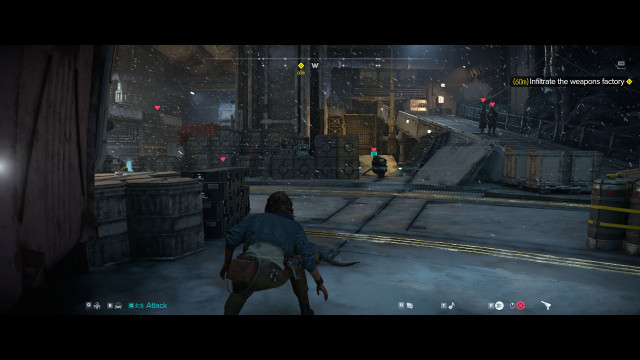 Infiltrate the weapons factory.