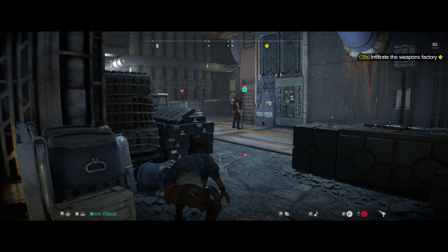 Infiltrate the weapons factory.