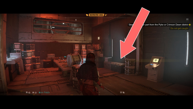 Steal the blaster part from the Pyke or Crimson Dawn district.