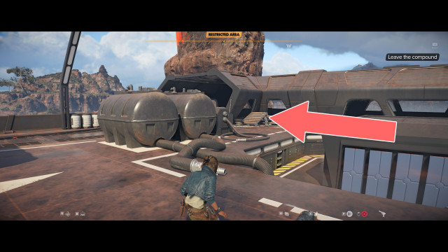 Leave the compound.