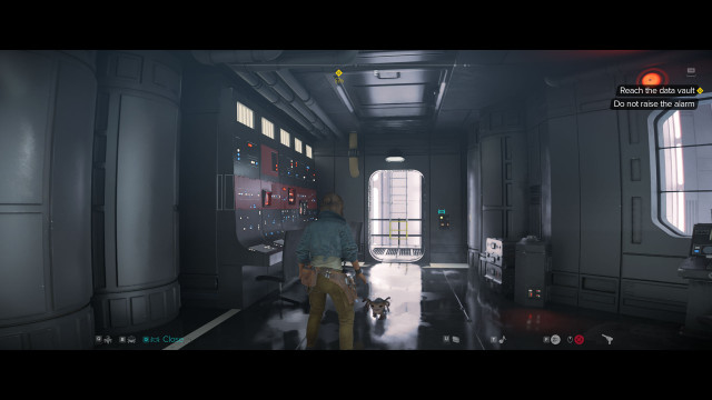 Reach the data vault.