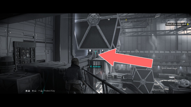 Reach the data vault.
