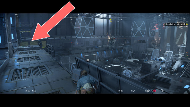 Reach the data vault.