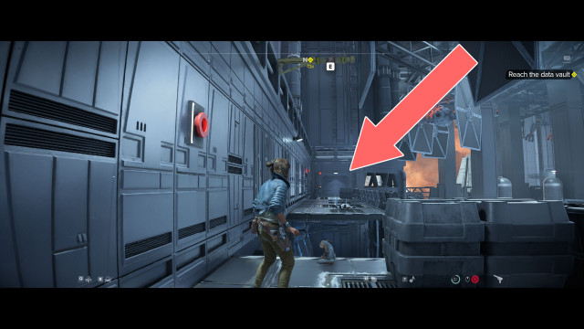 Reach the data vault.