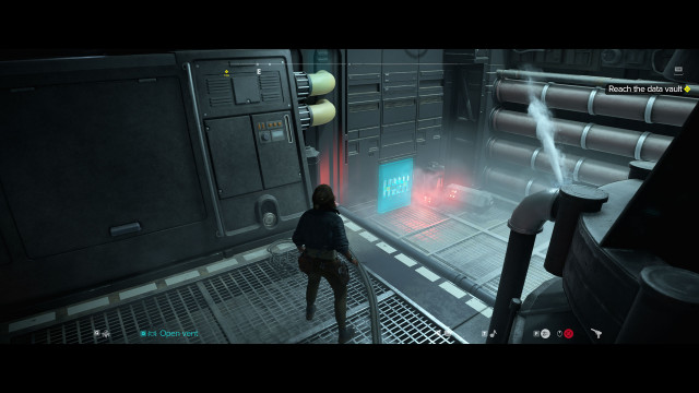 Reach the data vault.