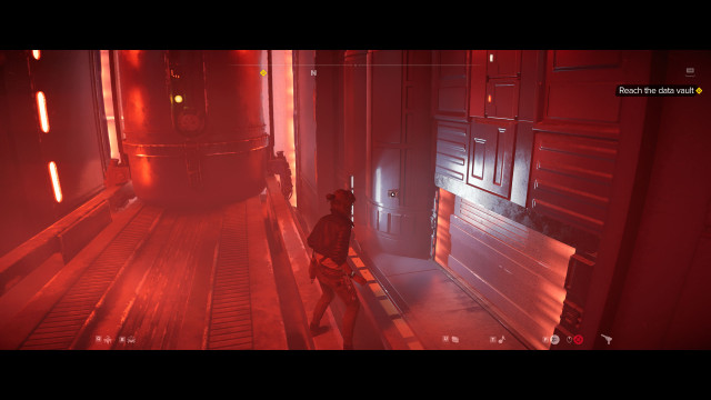 Reach the data vault.