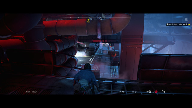 Reach the data vault.