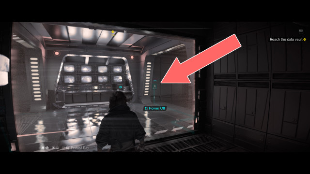 Reach the data vault.