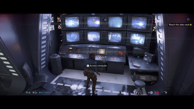 Reach the data vault.