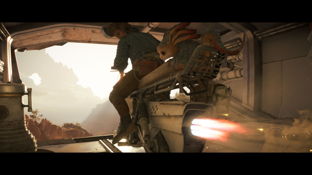 Take the speeder.