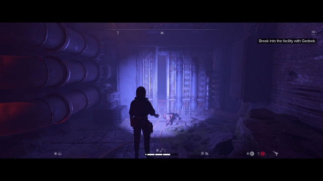 Break into the facility with Gedeek.