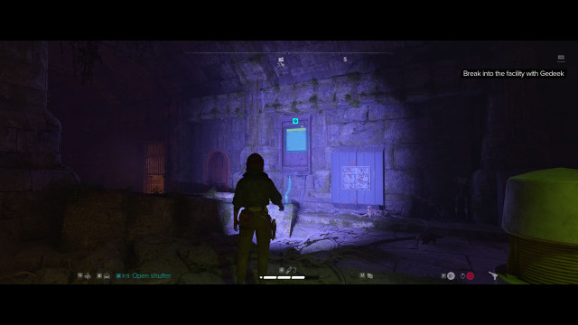 Break into the facility with Gedeek.