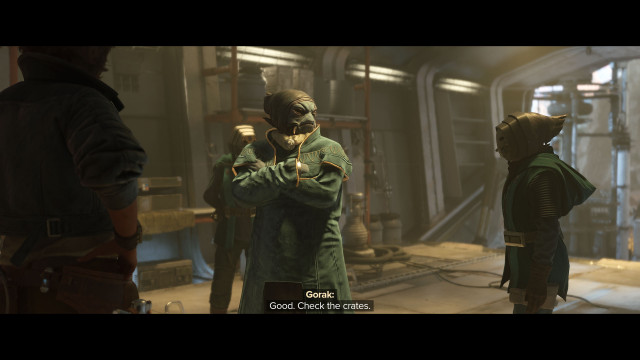 (Optional) Destroy the Hutt freighters to take their cargo. / Take the Hutt cargo (0/2). / Deliver the cargo to Toshara.