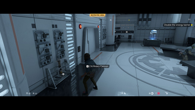 Disable the energy barrier.