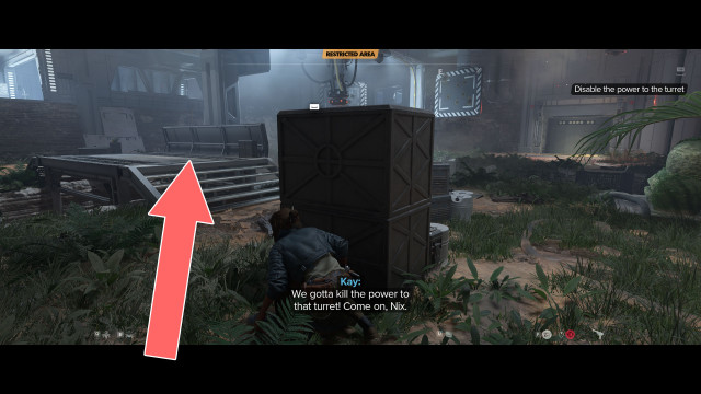 Disable the power to the turret.
