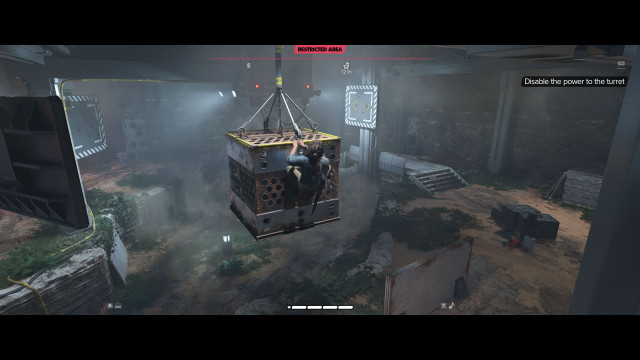 Disable the power to the turret.