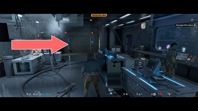 Escape the base.