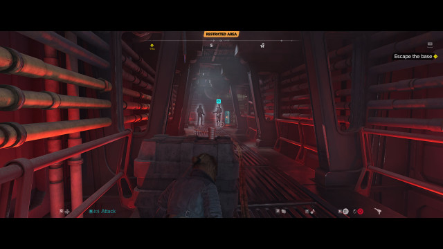 Escape the base.
