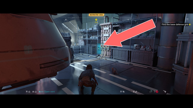 Find the base defense grid.