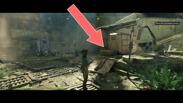 Find the durasteel struts.