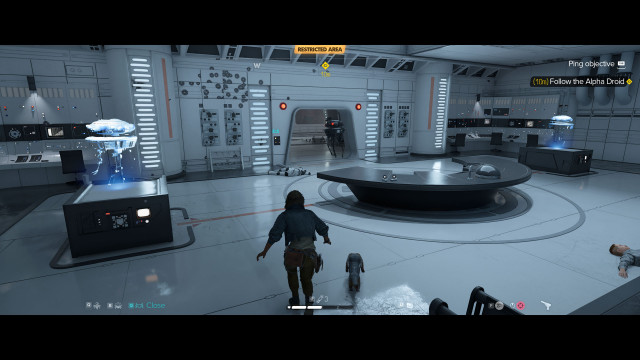 Follow the Alpha Droid.