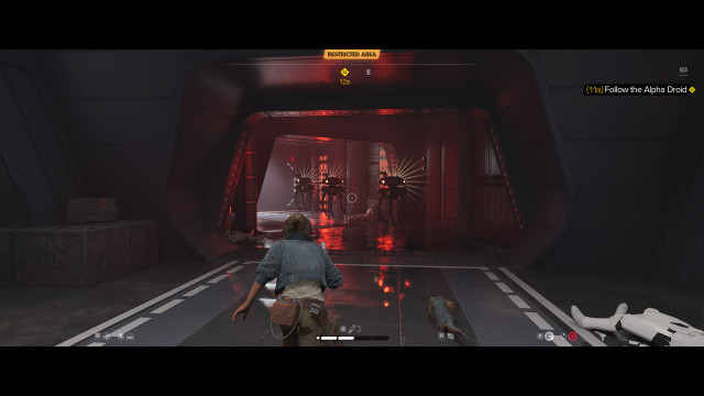 Follow the Alpha Droid.