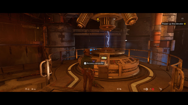 Power up the elevator.