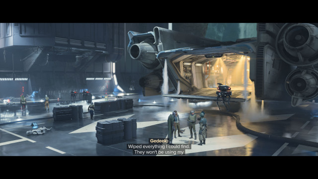 Help the rebels. / Secure the landing pad.