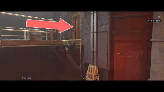 Unlock the door.