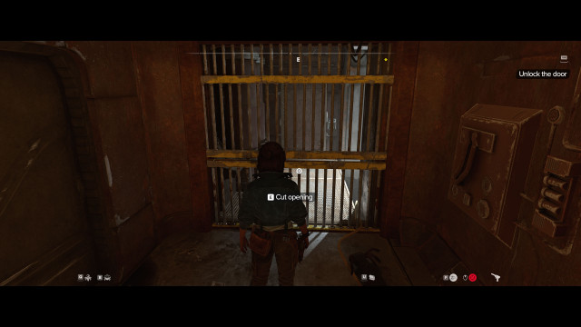 Unlock the door.