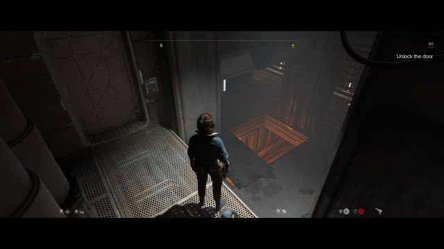 Unlock the door.