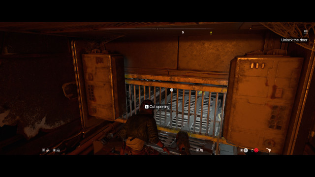 Unlock the door.