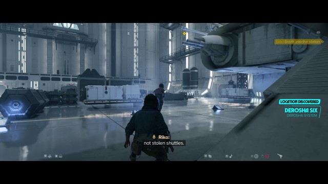 Break into the station.