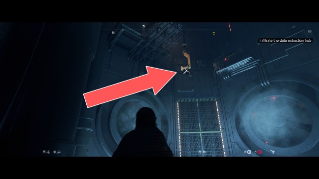 Infiltrate the data extraction hub.