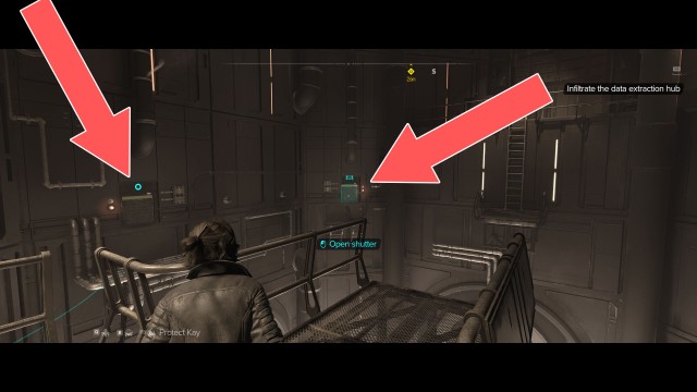 Infiltrate the data extraction hub.