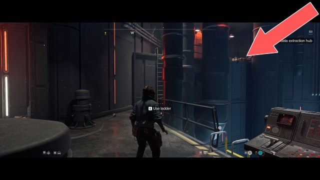 Infiltrate the data extraction hub.