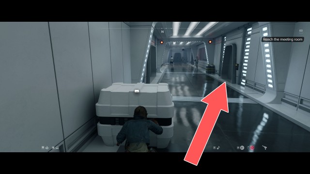 Reach the meeting room.