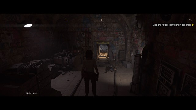 Steal the forged identicard in the office.