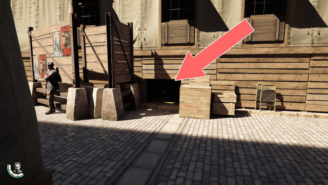 Entry Under the Building