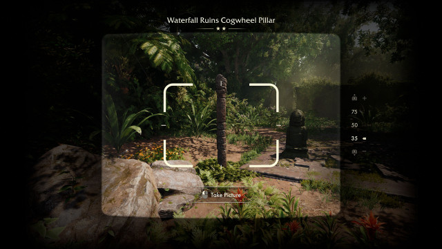 Waterfall Ruins Cogwheel Pillar