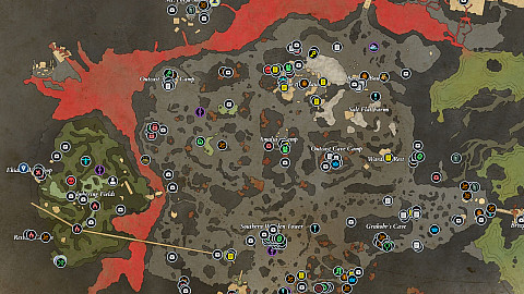 Galawain's Tusks, Avowed Map