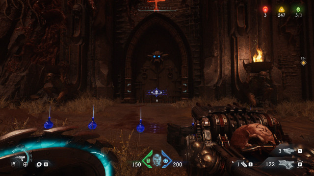 Locked Gate (Blue Skull)