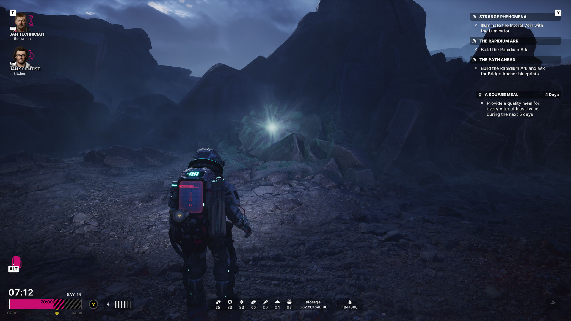 All Interal Vein Locations in The Alters