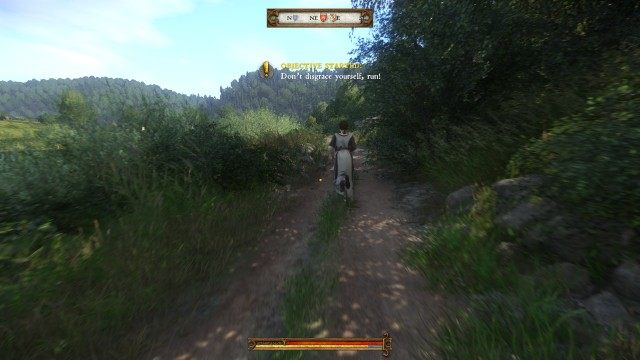 Don't disgrace yourself, run!