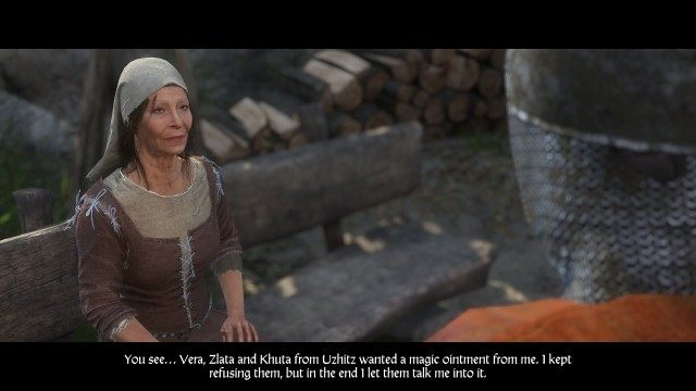 Go and see Gertrude, the herb-woman, and find out what she incited the Uzhitz women to do.
