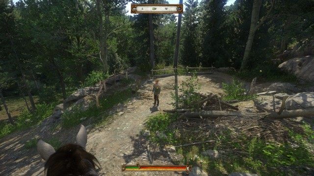 Look for Pie near the creek.