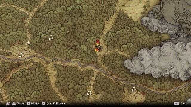 Look for Pie near the creek.