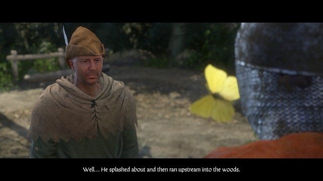 Look for Pie near the creek.