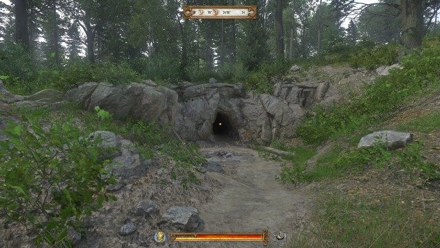 (Optional) Reeky's cave is somewhere in the clearing.