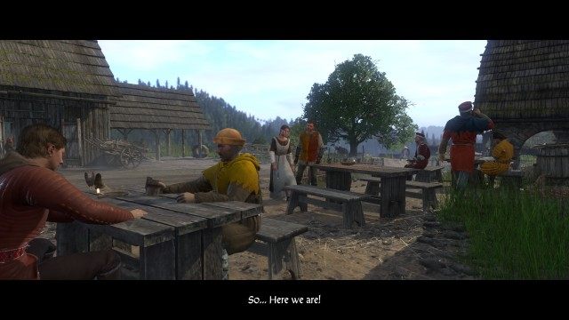 Take Theresa to the Broken Wheel Tavern.